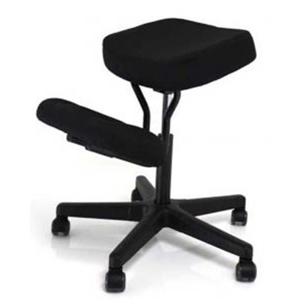 Betterbeds F1442-BK Solace Ergonomic Height Adjustment Kneeling Chair Seating - Black BE2592580